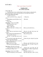 Bài soạn các môn khối 2 - Tuần 8 năm 2009