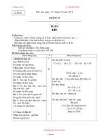 Bài soạn các môn lớp 2 - Tuần 9 - Lý Thị Bích Hoa