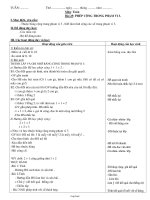 Giáo án Môn Toán 1 bài 25: Phép cộng trong phạm vi 3