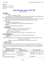 Giáo án môn Ngữ văn khối 7 - Đức tính giản dị của Bác Hồ