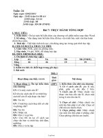 Giáo án Tin học 4 tuần 24: Thực hành tổng hợp