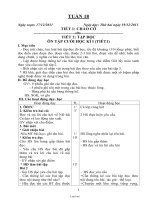 Kế hoạch bài dạy khối 1 (buổi sáng) - Tuần 18