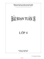 Giáo án Lớp 4 tuần 18 - Trường tiểu học Hoàng Hoa Thám