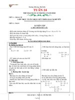 Thiết kế giáo án các môn học lớp 2 - Tuần 24 - Trường Tiểu học Thị Trấn