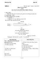 Giáo án Lớp 3 Tuần 11 - GV: Trần Sơn Trà
