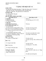 Giáo án môn Toán lớp 2 - Tuần 6 - Trương TH Trường Thọ B