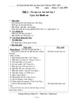 Kê hoạch bài dạy Môn Âm nhac Lớp 2 - Năm học 2009 - 2010