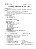 Giáo án môn học Đạo đức 1 - Bài 14: Bảo vệ cây và hoa nơi cộng cộng