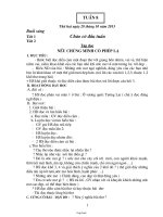 Giáo án giảng dạy khối 4 - Tuần 8