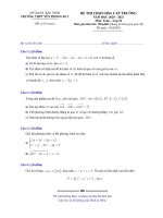 Đề HSG cấp trường Toán 10 năm 2020 - 2021 trường Yên Phong 2 - Bắc Ninh - TOANMATH.com