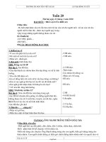 Thiết kế bài dạy các môn lớp 2 năm 2010 - 2011 - Tuần 20