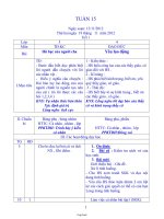 Giáo án lớp ghép lớp 3, 4 - Tuần 15