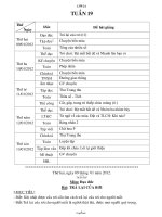 Kế hoạch giảng dạy các môn lớp 2 - Tuần học 19 năm 2012