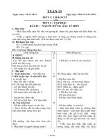 Kế hoạch bài dạy khối 1 (buổi sáng) - Tuần 13