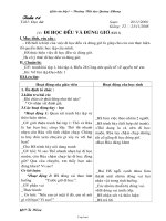 Giáo án giảng dạy môn học lớp 1, học kì II - Tuần 14 năm 2008