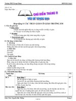Giáo án môn Hoạt động ngoài giờ lên lớp 6 - Hoạt động I: Các thầy giáo cô giáo trường em