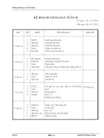 Giáo án Tổng hợp lớp 2, học kì II - Tuần 19