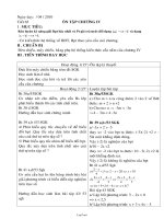 Giáo án môn Đại số 6 - Ôn tập chương IV