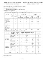 Đề kiểm tra học kỳ I môn vật lí lớp 6 thời gian làm bài 45 phút