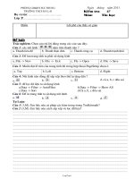 Giáo án lớp 1 môn Toán - Tuần 29