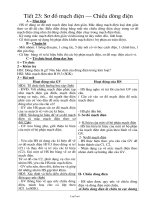 Giáo án Vật lý khối 7 tiết 23: Sơ đồ mạch điện – Chiều dòng điện