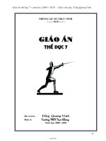 Giáo án Thể dục 7 cả năm