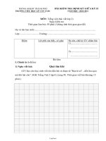 Bài kiểm tra định kỳ giữa kỳ II môn: Tiếng việt (lớp 2)