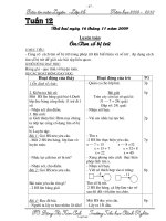 Giáo án luyện Lớp 2 Tuần 12 - Trường Tiểu học Chính Nghĩa