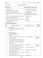 Giáo án Toán - Tiết 76: Ngày - Giờ