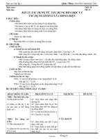 Giáo án dạy Vật lý khối 7 bài 23: Tác dụng từ, tác dụng hóa học và tác dụng sinh lí của dòng điện