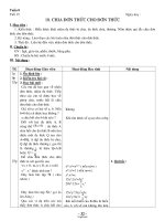 Giáo án môn Đại số khối 8 - Tiết 15: Chia đơn thức cho đơn thức