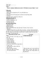 Giáo án lớp 6 môn học Sinh học - Tiết 51: Khái niệm sơ lược về phân loại thực vật