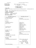 Kế hoach bài dạy môn học lớp 1 - Tuần 10 - Trường Tiểu học Phường 5 TX Bạc Liêu