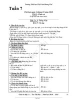 Giáo án giảng dạy môn khối 1 - Tuần 7 - Trường Tiểu học Thị Trấn Phong Thổ