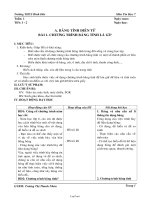 Giáo án Tin học 7 tuần 1 đến 13 - Trường THCS Bình Đức