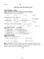 Kiểm tra một tiết môn Đại Số 8