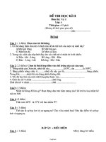 Đề thi học kì II môn thi: Vật lí lớp: 6 thời gian : 45 phút (không kể thời gian giao đề)