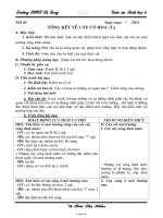 Giáo án môn Sinh học lớp 6 - Tiết 44: Tổng kết về cây có hoa