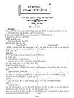 Giáo án các môn khối 1 - Tuần 31 năm 2010