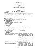 Giáo án Lớp 4 Tuần 27 - Chuẩn kiến thức kỹ năng