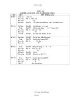 Giáo án tổng hợp khối 1 - Tuần 20 - Giao Thị Lệ Trang