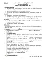 Thiết kế bài dạy môn học lớp 1 - Tuần học 20