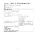 Giáo án lớp 1 môn Thủ công - Khéo tay làm đồ chơi theo ý thích