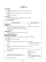 Giáo án Toán 2 tuần 9 tiết: Luyện tập