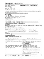 Bài giảng môn học Ngữ văn lớp 7 - Tuần 5 - Tiết 19: Trả bài tập làm văn số 1 (Tiếp)