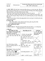 Giáo án môn Hình học 7 năm 2006 - Tiết 28: Trường hợp bằng nhau thứ ba của tam giác góc - Cạnh - góc (g. c. g)