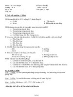 Đề Kiểm tra định kỳ môn: vật lý 6 thời gian: 45 phút