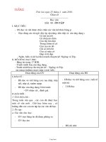 Kế hoach bài dạy môn học lớp 1 - Trường Tiểu học Phường 5 TX Bạc Liêu - Tuần 22 năm 2010