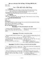 Giáo án môn Vật lí lớp 6 - Tiết 3: Tiết 3: Đo thể tích chất lỏng