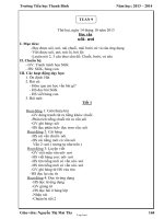 Giáo án giảng dạy môn khối 1 - Tuần 9 - Trường Tiểu học Thanh Bình